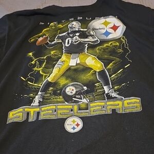 NFL Steelers Black and Yellow Short Sleeve Tee